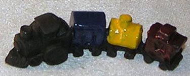 Dollhouse Miniature Toy, Train W/3 Cars